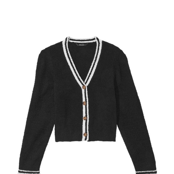 Victoria’s Secret crop style black and white sweater size M - Picture 3 of 3